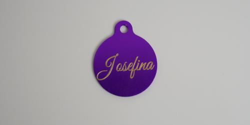 Personalized pet tag with gilding wax