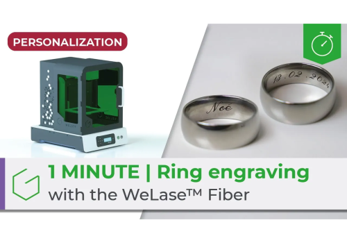 ⏱️ 1 Minute | Inside of ring engraving with the WeLase™ Fiber