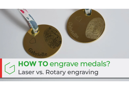 How to engrave medals? WeLase™ laser vs. M20 Jewel rotary engraver